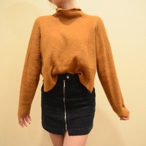 Topshop Burnt Orange Knit Sweater